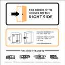 Upgraded RV Door Lock Replacement, Keyless Entry with Fingerprint, Password & Keys, Zinc Alloy Security Kit, Fits Camper Trailer Cargo Trailer, Excludes Class A/C RVs