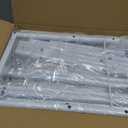 SUOERNUO Shoe Rack Organizer 4 Tier for Closet Entryway Free Standing Metal Storage Shoe Shelf with MDF Top BoardWhite+Oak