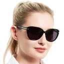 MARE AZZURO Round Reading Sunglasses Women Oversized UV Readers 1.0 1.25 1.5 1.75 2.0 2.25 2.5 2.75 3.0 3.5 4.0 (Black, 1.75)