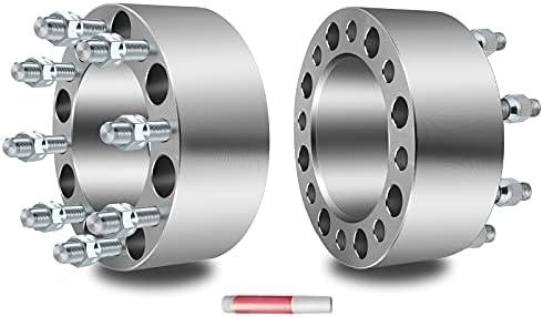 ECCPP 2PCS 3 inch 8 Lug Wheel Spacers 8x6.5 to 8x6.5 8x165.1mm to 8x165.1mm fits for ford F250 for ford F350 Econoline for RAM 2500 3500 DUALLY