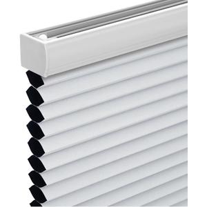 Changshade Cordless Cellular Shades, Blackout Honeycomb Shades for Windows, Room Darkening Pleated Blinds, Easy to Install for Indoor Windows and French Doors, 35" W x 72" H, White