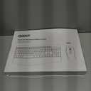 Ergonomic Keyboard and Mouse Combo, Full Size Cordless Computer Keyboard with Palm Wrist Rest Ergonomic Mouse for Windows Computers Laptops - White