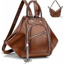 Women Retro Travel Backpack Fashion Lady Women Shoulder Bag Large Capacity Backpack For Women(Brown)
