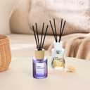 2 x Reed Diffuser - Sea Guaiac Wood&Lavender 4.06oz (120ml) 2 Packs Essential Oil Reed Diffuser Set with 16 Sticks, Long Lasting Fragrance for Home, Bathroom, Bedroom, Room, Decor