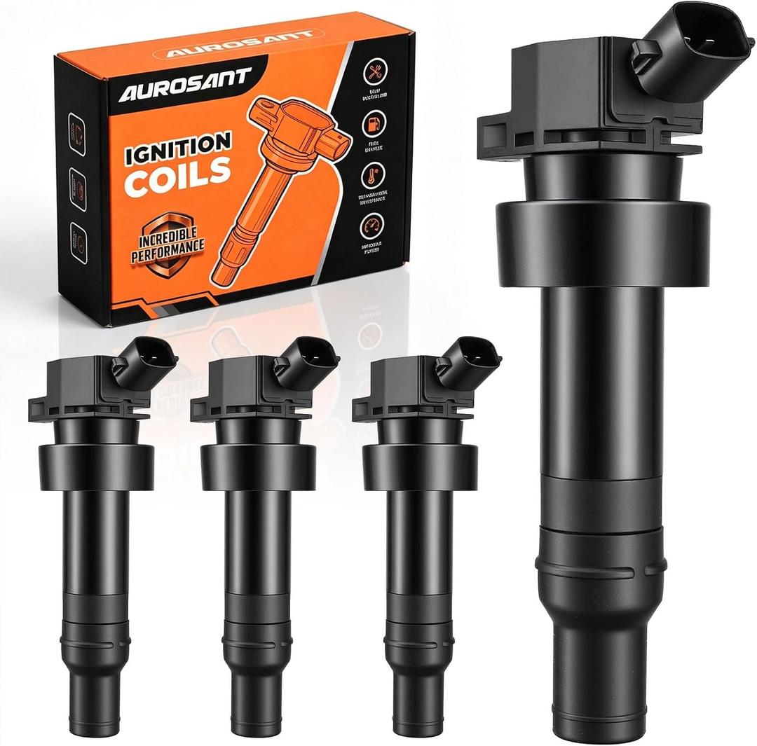 Set of 4 Ignition Coil Pack Compatible with 1.6 L4 Kia Soul 2012-2019, Rio 2012-2020, Hyundai Veloster 2012-2017, Accent 2012-2020 Coils Replacement for UF652