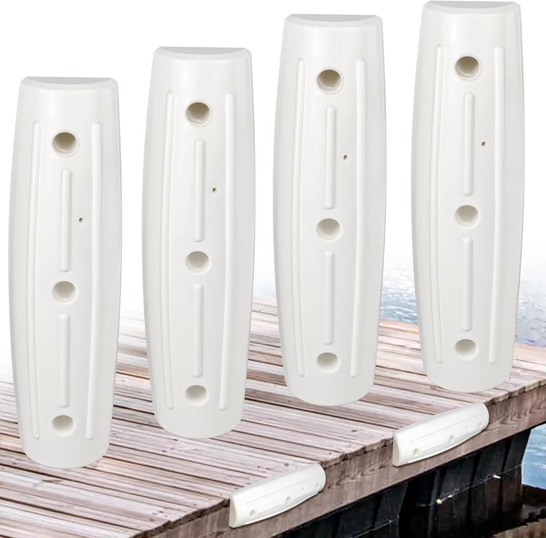 Dock Fender Bumpers, Boat Dock Bumpers Straight-Edge Marine Fenders Side Guard, Soft UV-Resistant Marine 17-Inch, Horizontal Protection,Inflatable