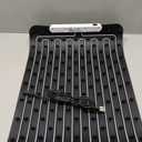 VTAR Rollable Electric Food Warming Mat | 3-Temp Buffet Tray Warmer for Parties | Even Heating, Portable Silicone Design, Auto Shut Off & Child Lock- Black