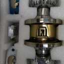 Tulip Privacy Door Knob with Lock, Modern Cylindrical Keyless Door Knob for Bedroom and Bathroom, Quiet & Easy Install for Standard Doors, Satin Nickel, 2 Pack