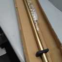 Heavy Duty Non- Adjustable 36 In/3Ft Curtain Rods for Windows, Brushed Gold