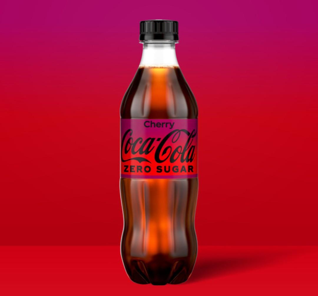 Coca-Cola Zero Sugar Cherry Diet Soda Soft Drink, 16.9 fl oz, 24 Pack BB: NOV 24.25.