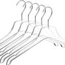 Quality Acrylic Clear Hangers, Made of Clear Acrylic for a Luxurious Look and Feel with Swivel Hook (Clear - Shirt, 5)