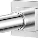Shower Curtain Rod Square End 32"-68" Stainless Steel Shower Rods No Drilling for Bathroom Shower Stall RV Closet