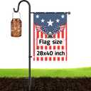 Ottsuls Garden Flag Stand, Heavy Duty Flag Pole Holder with Shepherd Hook for Yard Decoration, 60 INCH Sturdy Yard Flag Post Stake Outdoor Garden Flag Holder for 28''x40'' Flags (Without Flag)