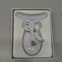 7 Color Face and Neck Massager Light Therapy, Red Light Based Facial Massager for Skin Care, Smoothing, Firming (White)