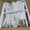 Wedding Arch, Metal Arch Backdrop Stand, Balloon Arch Stand Wedding Frame for Ceremony Decoration (White, 6FT, 5FT, 4FT Arch Backdrop)