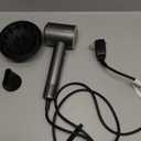 Hair Dryer, High Speed Ionic Blow Dryer, 5X-Fast Drying, 2 Billion Negative Ions, Low Noise,160000 RPM, Compact Blow Dryer with Magnetic Diffuser for Faster Drying All Hair Types(Black Gray)