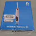 Electric Tonsil Stone Remover VacuumTonsil Stone Removal Kit, 5X Magnifying Glass & LED Light, with Cleaning Syringe, Tongue Depressor, Straight/Curved Glass Tubes, Painless Removal and Fresh Breath