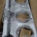 DLLT 3-Light Bathroom Light Fixtures: Black Modern Vanity Lights with 3 E26 Bulbs - Clear Glass Shade Bathroom Wall Lamp for Mirror Kitchen Living Room Hallway Cabinet Porch