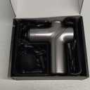 Deep Tissue Mini Massage Gun, Muscle Percussion Massager for Athletes, 4 Massages Head and 6 Speeds for Pain Relief, Grey (A3-gray)