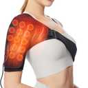 Shoulder Heating Pads Wrap,3 Heat Settings Relieve Muscle Pain,Rotator Cuff,Reduce Shoulder Pain-Black