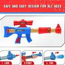 YEEBAY Shooting Game Toy for Age 6, 7, 8,9,10+ Years Old Kids, Boys - 2pk Air Guns & Shooting Target & 24 Foam Balls - Ideal Gift - Compatible with Toy Guns