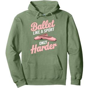Cool Ballet Themed Art For Women Men Ballet Dancer Ballerina Pullover Hoodie 2
