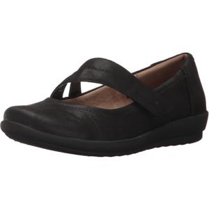 Easy Spirit Women's Aranza Mary Jane Flat (8.5 Wide, Black)