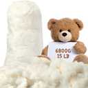 6800g/15lb Cotton Stuffing for Stuffed Animals Soft Pillow, Natural Cotton Fiber Filling Batting, for Toys, Cloud Decorations, and More