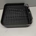 Kmiectse Dish Drying Rack Expandable Dish Rack for Kitchen Counter, Stainless Steel Dish Drainer with Utensil Holder, Black
