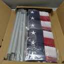 SENZHIYI Indoor Telescoping Flag Pole with Base 6FT-8FT,Aluminum Commercial Indoor Flagpole with Silver Ball Top Finial,Heavy Duty Indoor Flag Pole Kit for Office School City Hall Silver 2Pack