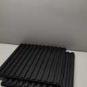 Art3d Slat Wall Panel, 3D Fluted Textured Panel 12-Tile 19.7 x 19.7in. - Cover 32 Sq.Ft., Black