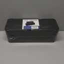 ZhiYo Cable Management Box Black, 2Pack Cord Organizer Box - Extra Large and Medium Size, Cord Hider Box to Conceal Power Strips on Desk or Floor, Made from Electrically Safe ABS Material (2 Pack (L15.7'' + L12.6''))