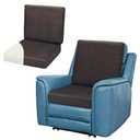 Wibeelee Brown Egg Crate Foam Recliner Cushion with Back Support, 19.7 x 19.7 Inches, 4.3 Inch Thick Seat, Reduces Muscle Fatigue, Ideal for Elderly and Adults