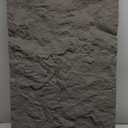 KASARO 3D Faux Stone Wall Panels, 4 PCS PU Wainscoting Panel for Interior Wall Decor, Cement Texture Thicker Accent for Home, Office, 43.3  23.6 inch, Black