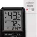 La Crosse Technology 308-1409BNH-CBP Battery Operated Wireless Digital Thermometer - Black