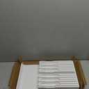 Domax Bamboo In-drawer Knife Block - Kitchen Knife Drawer Organizer Insert, Steak Knife Holder Without Knives, Drawer Knife Organizer Fits for 12 knives and 1 Sharpening Steel (Not Included), White