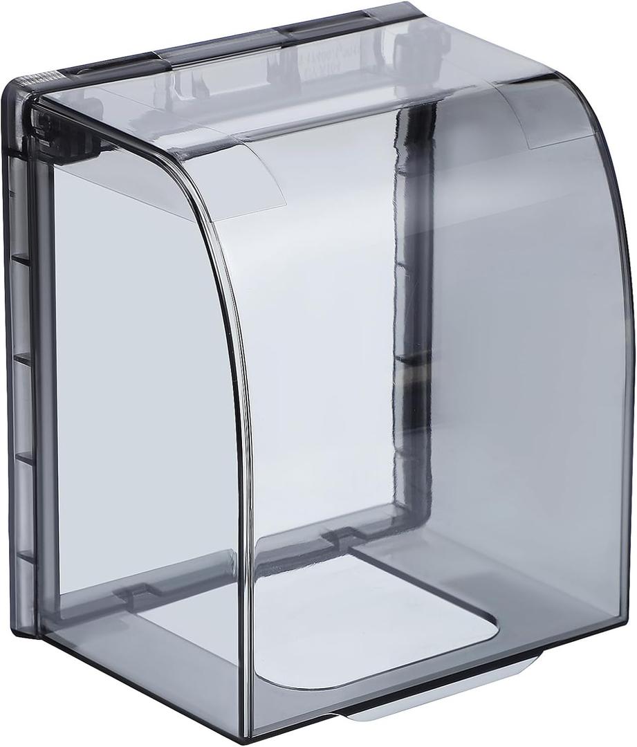 Weatherproof Electrical Outlet Cover Outdoor Plug Socket Cover Adhesive Receptacle Protector Splash-proof Wall Socket Box for Bathroom