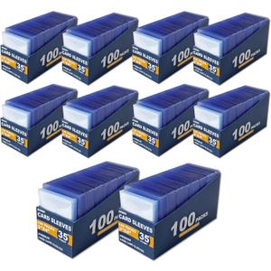 2000 Top Loaders for Cards for Baseball, Football, MTG Cards, Ultra-Clear Protectors for Trading Collectibles (1000 Hard Sleeves+1000 Soft Sleeves)