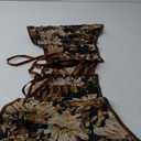 Alivila.Y Fashion Womens Vintage Floral Denim Overbust Corset Bustier Top (Medium, Black Short Torso)