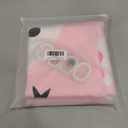 Ouyattle Cute Pink Halloween Shower Curtain for Bathroom Aesthetic Halloween Decorations, Funky Groovy Floral Ghost Spirit Shower Curtain Set, Modern Y2K Gothic Spooky Preppy Bath Curtain