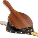 Kerykwan Fireplace Bellows 17"x7.5" Large Wood Air Blower Cast Nozzle for Outdoor Camping BBQ Grill Chimney Hand Bellow Pump Pit Barbeque Fire Tools Accessories with Hanging Strap