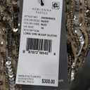 Adrianna Papell Women's Plus Size Floor Length Beaded Cap Sleeve V-Neck Dress (16, Nude)