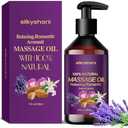 SilkyShark Lavender Massage Oil (8 Fl Oz), Aromatherapy Massage Oil, Lavender Bliss Massage Oil, Natural Relaxation for Mind and Body Pack of 2