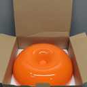 Orange Mushroom Lamp for Room Aesthetic Modern Lighting for Bedroom | Cool Retro Living Room Decor (Orange)