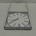 jomparis 12 Inch Wall Clock Silent Non Ticking Battery Operated Quartz Modern Decorative Round Wall Clock for Office Classroom School (Black)