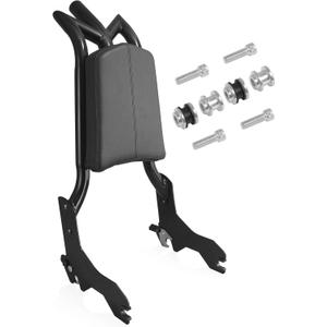 Custom 26Tall Adjustable Sissy Bar Docking for Harley Davidson 2018-2025 Low Rider Models Lowrider ST FXLR FXRST FXLRS FXLRST Sport Glide FLSB Dyna Gloss Black (26)