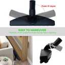 Replacement Vacuum Brush Head With 32MM Connection & 1-3/8-Inch to 1-1/4-Inch Adapter | Works on Low Carpet & All Floors | Horse Hair Hardwood Vacuum Attachment