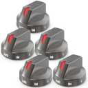 5PCS DG64-00975A Gas Stove Knob Replacement Samsung Electric Range Knobs Replacements Compatible with Samsung NE/NX9000T