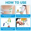 Catheter Bags for Men with 5PCS, Foley Catheter Leg Bags for Men 1000ML, Urine Bags for Easy Flip Drain Design
