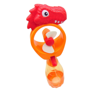 Westmon Works Dinosaur Misting Spray Bottle Fan Kids Personal Cooling Mist Portable Handheld Humidifier Powered Tyranasaurus T-Rex Fans with Mist for Boys or Girls, Set of 2